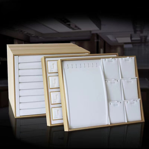 DOC Luxury PU Leather Jewellery <strong>Display</strong> <strong>Tray</strong> Stock Container for Necklaces <strong>Rings</strong> Earrings Jewelry <strong>Display</strong> <strong>Trays</strong> - Product Image 4