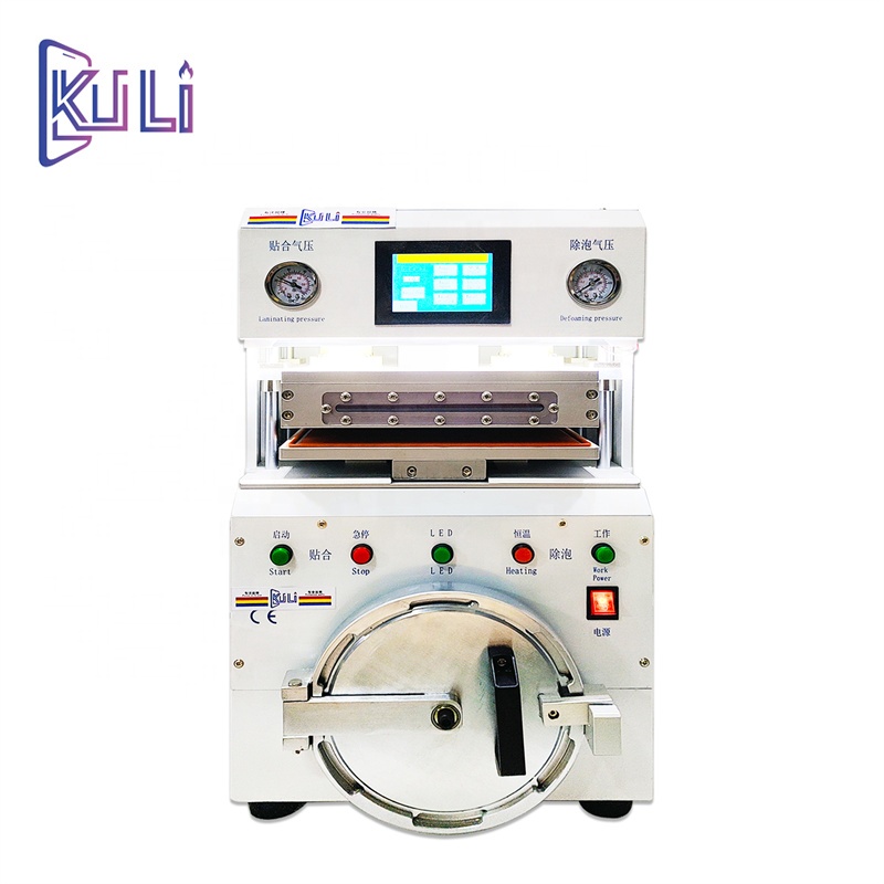 Интеллектуальный аппарат для ламинирования и удаления пены KULI, заводской ремонт, замена, тест планшета, телефона, сенсорный экран, дисплей, переднее стекло