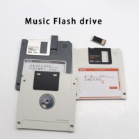 Pendrive de pulgar especial 4GB 8GB 16Gb 32GB 64GB 128GB Pen Music Memory Stick Floppy Disk Usb Flash Drive Floppy Usb Flash Drive
