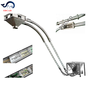 Boru zincirli konveyör boru şeklindeki sürükle Cableflow disk konveyörler sürekli kapalı yatay eğimli dikey taşıma işlemi - Product Image 4