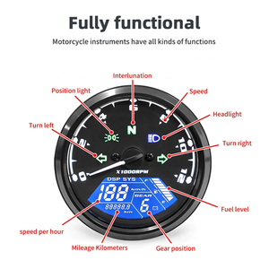 Velocímetro LCD para Motocicleta, Tacómetro, Odómetro, Indicador para Honda CG125 - Product Image 3