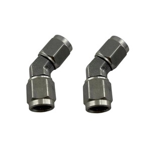Haofa AN3 Raccord de tuyau de frein en acier inoxydable à 45 degrés, connecteur rapide pour réparation automobile - Product Image 1