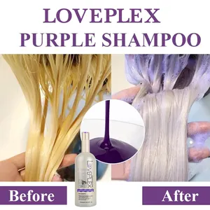Keratin Professional Salon Treatment Anti-Brassy Purple Toner Shampoo para cabello rubio Keep No Yellow Effect