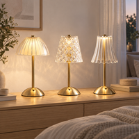 Lampe de bureau sans fil à LED rechargeable avec variateur tactile, lampe de table portable pour chambre moderne, restaurant, hôtel, décoration intérieure