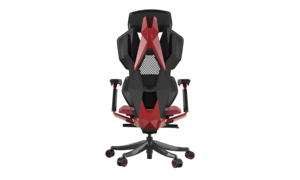 Chaise de jeu ergonomique en cuir - <span class=keywords><strong>Siège</strong></span> de style racing, accoudoirs réglables, soutien lombaire, dossier haut, confort pour les joueurs à domicile ou au bureau - Product Image 2