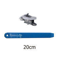 Sangle de cheville durable en métal extra longue avec boucle et sangle à échelle pour fixation de ski et snowboard multi-usages