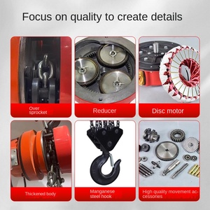 50 tấn trọng tải lớn thép Palăng điện Hướng dẫn sử dụng chuỗi nâng bể dầu cho kho xưởng Tuân thủ tiêu chuẩn quốc gia - Product Image 4