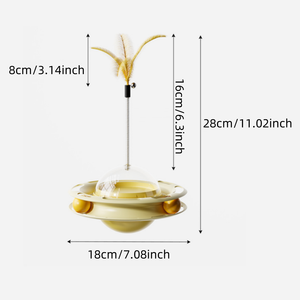 Giocattoli di fabbrica per gatti auto-attivati per <span class=keywords><strong>Tumbler</strong></span> giostra per gatti ciao Teaser Stick perdite di cibo non di plastica transfrontaliera all'ingrosso - Product Image 3