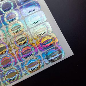 Tùy Chỉnh Kim Loại Dán Ba Chiều 3D Dán Ảnh Ba Chiều Nhãn Laser Ba Chiều 2.5X1.5Cm Số Nối Tiếp Dính Nhãn - Product Image 5