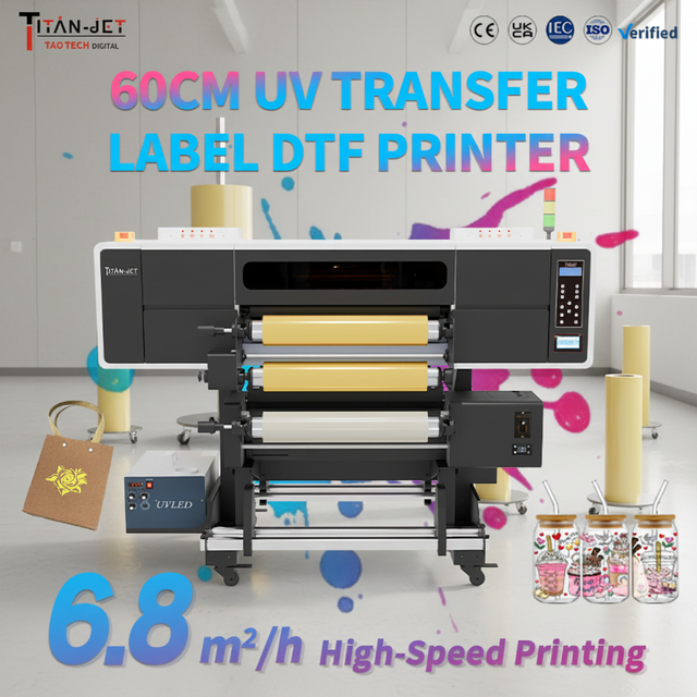 New Customized UV DTF AB Film Professional Automatic Printer Multiple Color High Speed 2400DPI Printing Machine Lamination