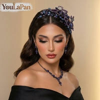 YouLaPan Exquis Bandeau pour Femme en Strass Tressé à la Main, Accessoire de Cheveux Creux Tendance pour Mariage, Banquet et Danse YXA131