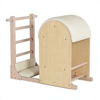 Baril d'escalade Pilates en bois d'érable réglable pour l'entraînement de la force du tronc, idéal pour les studios de yoga, les gymnases et la flexibilité de la colonne vertébrale