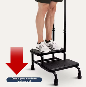 2 خطوات البراز دائم الثقيلة مع درابزين قابل للتعديل مجلس HDPE لكبار السن وتعطيل - Product Image 5