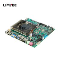 LIMYEE Neues Industrielles Embedded-Motherboard MAX 96GB Eingebauter Lüfter-Kühler 125H 155H Ultra 5/ Ultra 7 Dünnes Mini-ITX-Mainboard