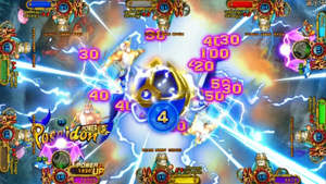 Mới đến 65 ''/55'' trò chơi video trực tuyến cao giữ cá chụp máy Tủ Poseidon của lĩnh vực - Product Image 5