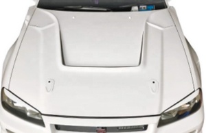 มาใหม่เครื่องดูดควันคาร์บอนไฟเบอร์สีขาว EPR สำหรับ Nissan Skyline R34สไตล์ gtt TS พร้อมคลิป BOLT-ON การติดตั้ง - Product Image 1