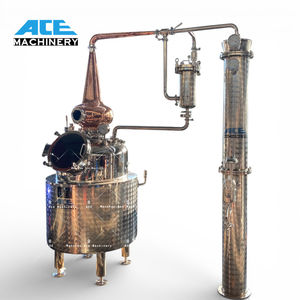 Ace 200L Copper Alcohol Distiller Manufacturing Plant Continuous Still Set up Factory Price - Product Image 1