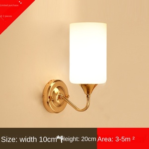 Nordic Loft Parlor Wall <b>Lamp</b> <b>LED</b> E26 Golden Chrome Plated Touch Control Dimmable Bedroom Wall Sconce Decorative Light - Product Image 6