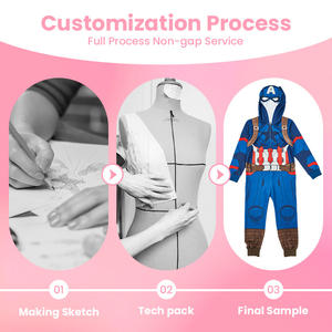 Costume da Supereroe Marvel per Bambini, Tuta Fantasia per Halloween e Feste in Maschera, Poliestere, Fornitura Diretta dal Produttore - Product Image 2