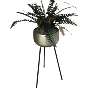 Ensemble de deux jardinières de fleurs en laiton plaqué jardinière décorative extérieure sur mesure jardinière de sol de style classique - Product Image 3