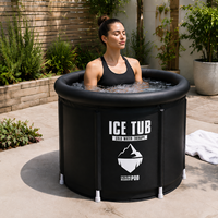 Baignoire à glace gonflable pliante pour adulte populaire 3 couches de haute qualité Portable pli trempage Icetub Spa blanc noir baignoire à glace