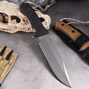 Couteau de survie tactique OEM personnalisable Kristoff 2ème génération, manche Craton, lame droite en acier inoxydable à pointe clip. - Product Image 3