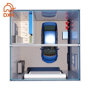 DXH Conceptions de <span class=keywords><strong>garage</strong></span> conteneur moderne personnalisé en usine Abris de voiture à panneaux sandwich portables préfabriqués pour voitures et camions - Product Image 5