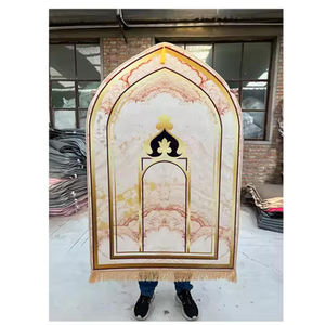 Offre Spéciale <span class=keywords><strong>pour</strong></span> adulte tapis de prière Ramadan Sajadah musulman Portable doux islamique cadeau articles Tapis De Priere Islam - Product Image 4