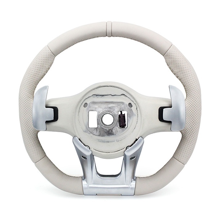 Beige Leather 809 Steering Wheel (Mercedes-Benz Fitment), photo 6
