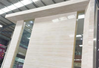 SH STONE pierre naturelle marbre intérieur aiguisé Travertino Navona panneau de revêtement mural italie pavés en travertin super blanc dalle carrelage