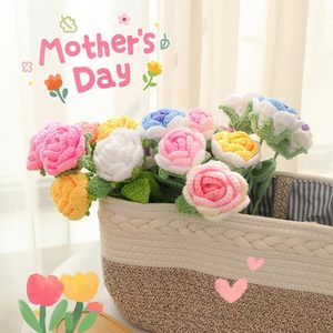 Ramos de Flores de Ganchillo Tejidas a Mano con Hilo de Lana para Pascua, Graduación, Año Nuevo Chino, Acción de Gracias, Día de San Valentín - Product Image 2