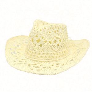 Chapeau Sombrero Creux Tressé à la Main Respirant et Frais pour Printemps et Été, Style Jazz Américain, Idéal Plage, Sports, Voyage, Personnalisable - Product Image 3