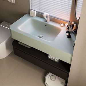Light luxury hotel style washbasin bathroom cabinet washbasin bathroom cabinet combination - Product Image 4