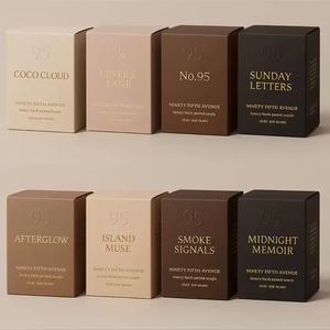 Высококачественные роскошные Ароматические коробки для свечей с тиснением из золотой фольги - Product Image 1