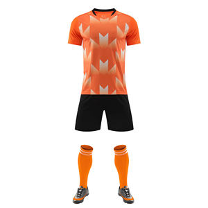 Seragam sepak bola Set lengkap kustom termasuk Jersey dengan nama cetak bahan OEM layanan untuk latihan pemain - Product Image 3