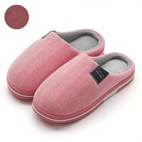 Chaussons d'intérieur en coton pour hommes, grande taille, avec massage lumineux, à bout fermé