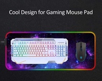 Tapis de souris LED RGB personnalisé avec sublimation, protection de bureau pour joueurs, tapis de souris RGB