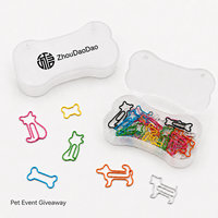 Collection de trombones multicolores à l'effigie d'animaux mignons avec emballage personnalisé pour les cadeaux promotionnels de détail