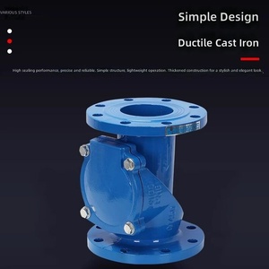 <span class=keywords><strong>Clapet</strong></span> <span class=keywords><strong>anti</strong></span>-<span class=keywords><strong>retour</strong></span> en caoutchouc HC44X pour eaux usées et potables, conception horizontale unidirectionnelle, corps en fonte ductile à bride - Product Image 4
