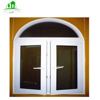 Ventana Abatible Arqueada de Aluminio de Alta Calidad, Insonorizada, con Mosquitera Magnética Colgante de Acero Inoxidable, 5 Años de Garantía para Cocina