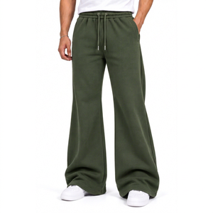 High Quality Flared Pants Wholesale Fashionable Blank Sweatpants Custom logo flare <b>men</b> <b>trouser</b> sweatpants new arrival casual - Product Image 1