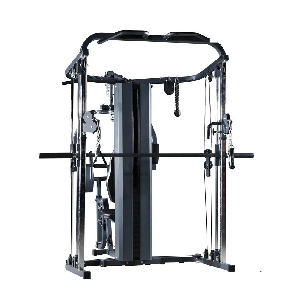 Kraftstation Musculation e Multifunzione PALESTRA di CASA con Punching Bag & Manubri per 100KGS Piastra