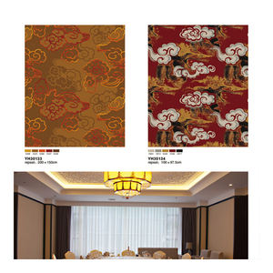<span class=keywords><strong>Tapis</strong></span> de Bal Rouge de Luxe Kaili Elegance, Motif Carré Jacquard Imprimé, Matière Nylon PP, Dos en Latex Anti-Bactérien, Prière - Product Image 4