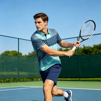 Fournisseur en gros de chemises de golf de style hawaïen, fabricant de polos unisexes à motif lettres, extensibles et performants