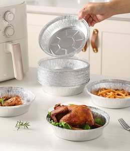 ถาดฟอยล์อะลูมิเนียมสำหรับอาหาร แบบใช้แล้วทิ้ง ขนาดใหญ่ ทรงกลม เกรดอาหาร สำหรับขายส่ง - Product Image 3