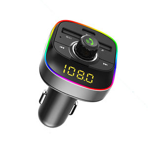 MP3 portátil para automóvil para reproductor <span class=keywords><strong>Bluetooth</strong></span> con transmisor FM y cargador USB para conectividad telefónica - Product Image 1