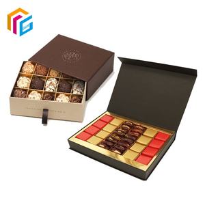 Коробка для упаковки шоколада из переработанного картона класса люкс, на заказ, <span class=keywords><strong>2</strong></span>, 4, 6, 8, 9, 12 штук - Product Image 4