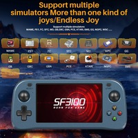 Konsol Game Genggam Retro SF3100 Layar IPS 4.5 Inci 64GB 20000 Game Baterai 3000mAh Mendukung PS1 & Output TV Pemutar Portabel