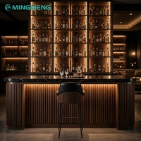 Meubles commerciaux, Table de Bar en bois massif, chaises, 9 pièces