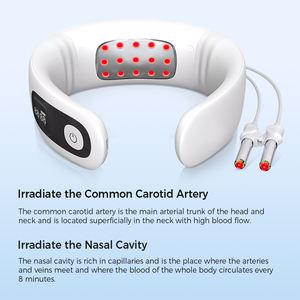 Portable sans fil cou et épaule masseur électrique EMS impulsion dispositif de chauffage pour vertèbre cervicale et soulagement de la douleur ceinture de Massage - Product Image 3